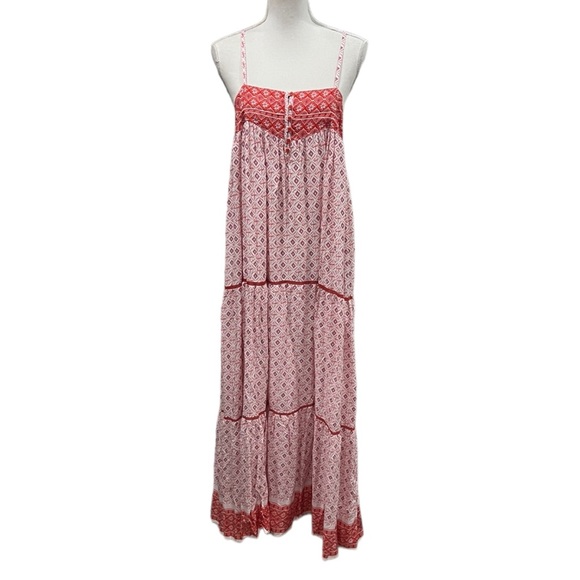NWOT Three Bird Nest Solange Red Maxi Dress - Picture 5 of 16